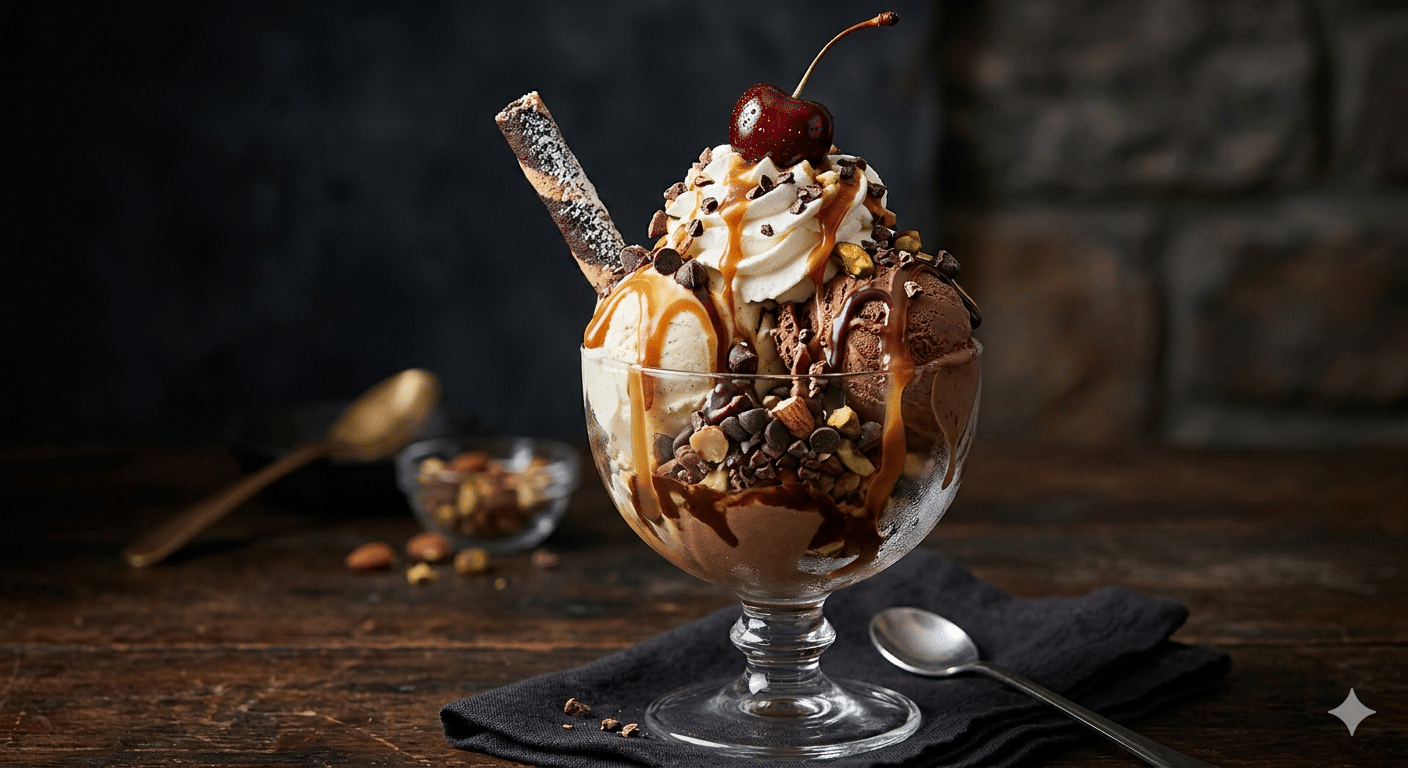 Sundae glacé à Brioude