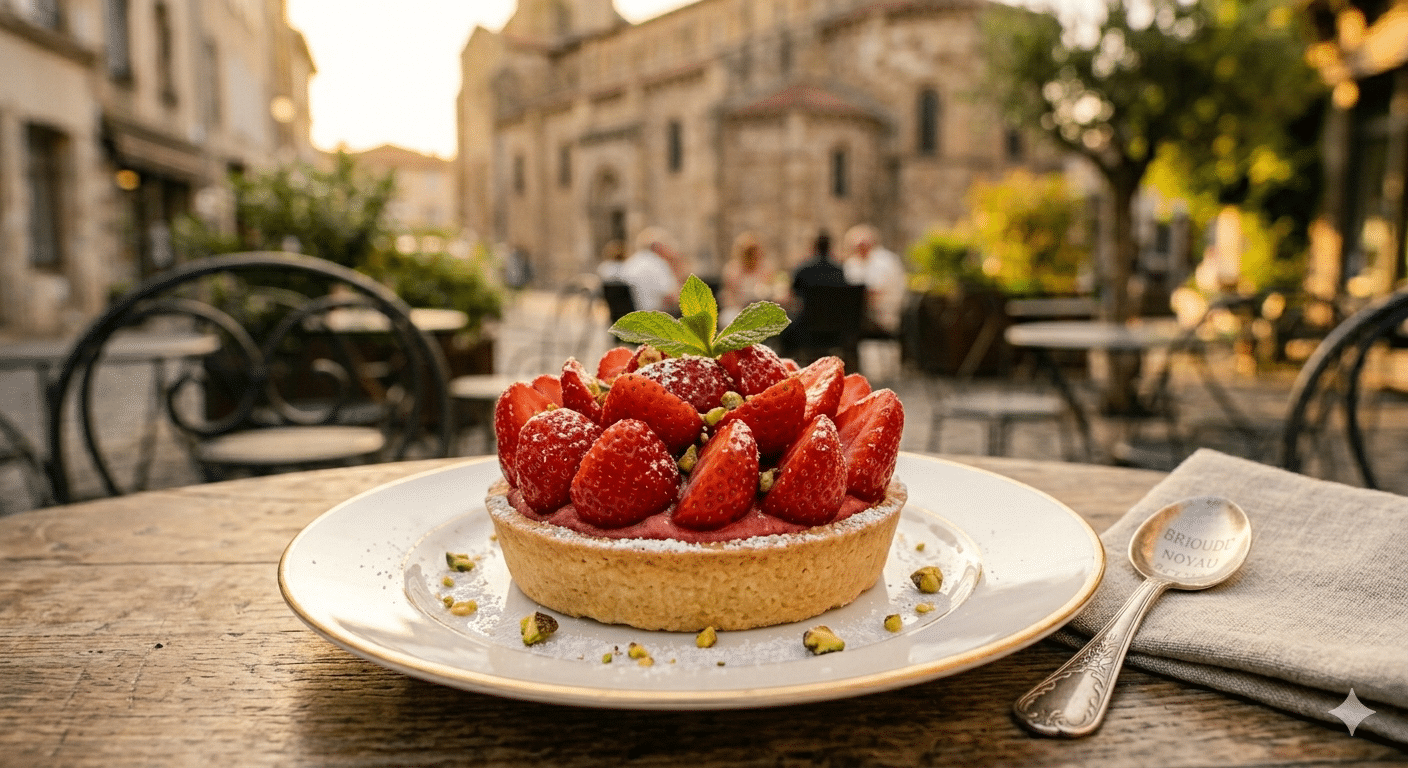 Tarte aux fraises glacée Brioude
