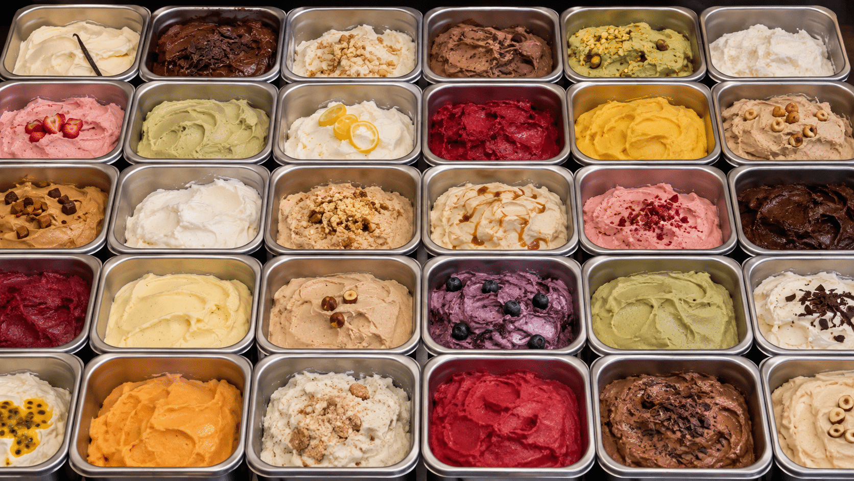 26 parfums de glaces artisanales et sorbets au Royaume des Glaces à Brioude