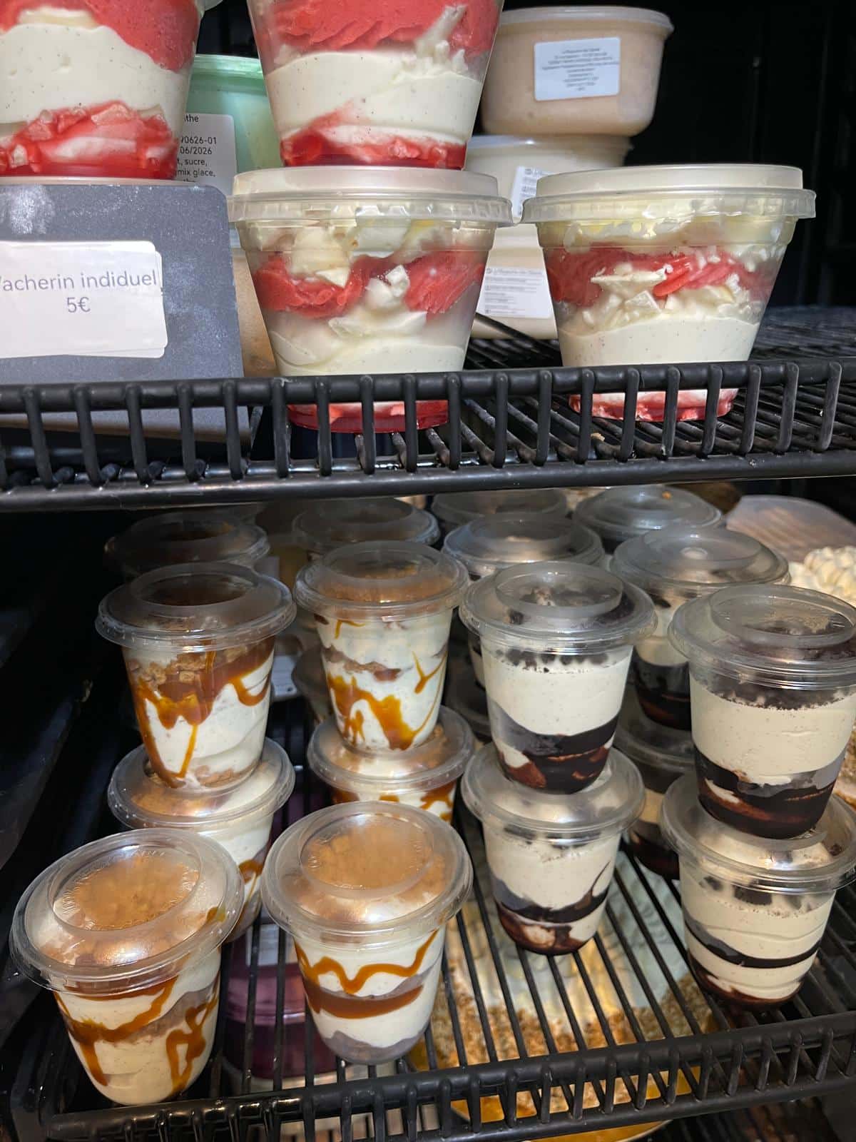 Vacherins individuels et pots glacés Spéculoos et Oreo à Brioude